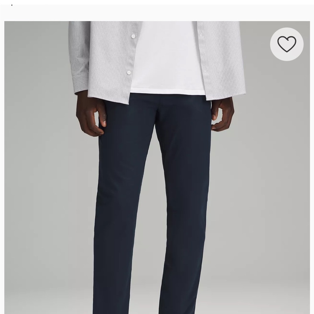 Lululemon Men's ABC Classic fit 5 pocket pants color Navy 32”